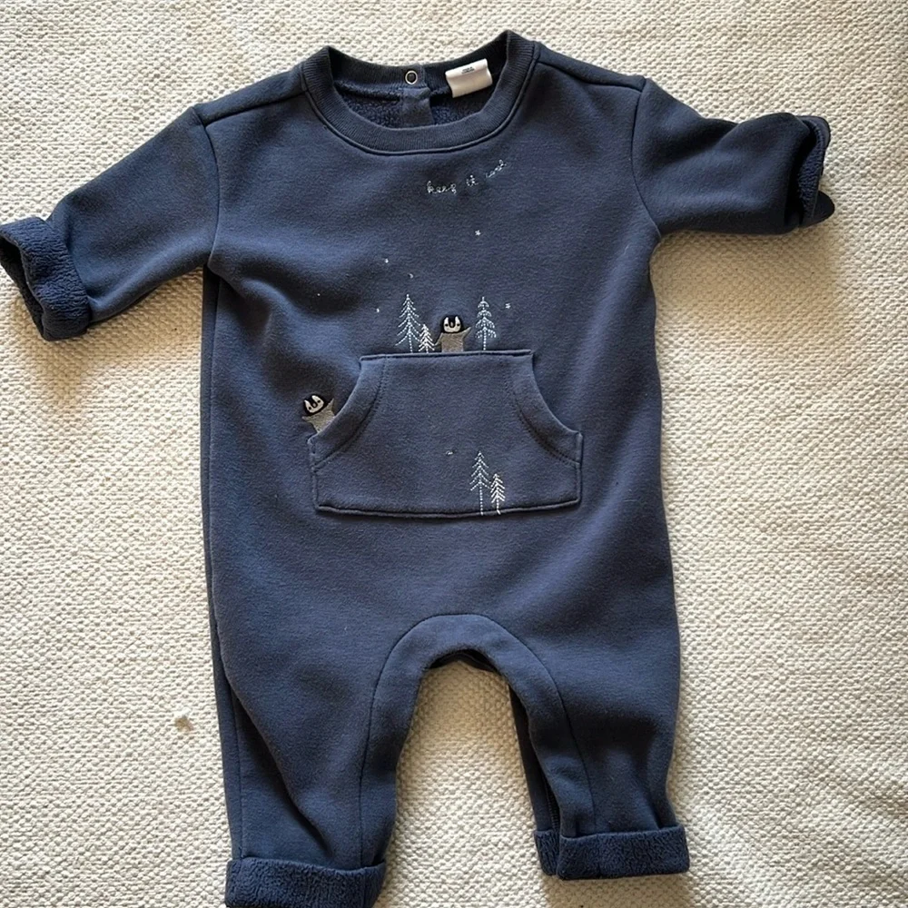 Baby Gap Cozy Sherpa Lined One-Piece
